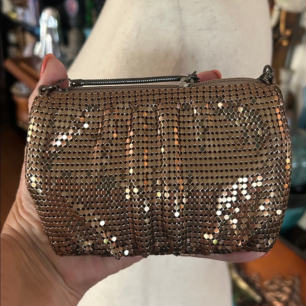 Vintage Bronze Metal Mesh Bag - Picture 13 of 15